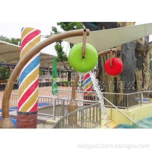 Outdoor Red Waterwheel Water Spray, Water Pool Toys For Wat